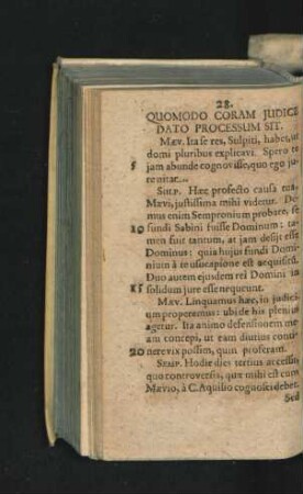 Quomodo Coram Iudice Dato Processum Sit.