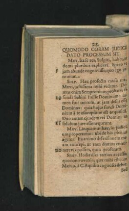 Quomodo Coram Iudice Dato Processum Sit.