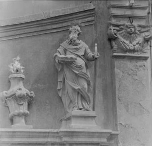 Domstift Plastiken : Bautzen. Domstift. Skulpturen am Portal