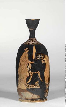 Attisch rotfigurige Bauchlekythos