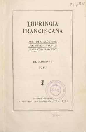 12: Thuringia Franciscana