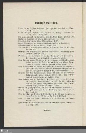 Benutzte Schriften