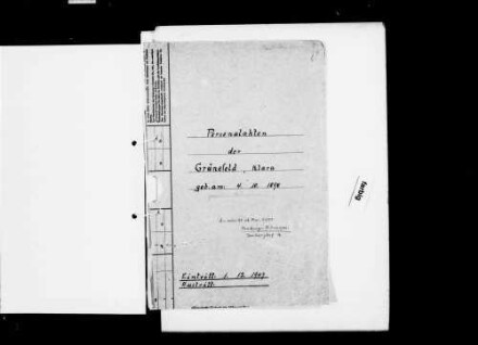 Grünefeld, Klara; geb. 1898; Gehalts- und Lohnrechnerin
