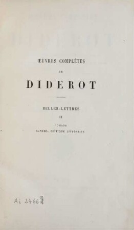 T. 5: Œuvres complètes de Diderot