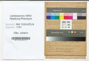 Entnazifizierung Johann Otto , geb. 11.05.1898 (Wiegemeister)
