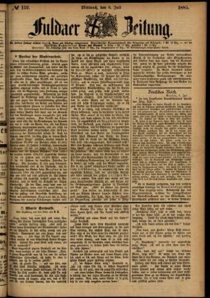 Ausgabe vom Mittwoch, den 08. Juli 1885.