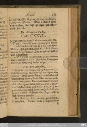 De Adverbio Plus. Cap. CXXVII.