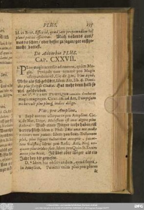 De Adverbio Plus. Cap. CXXVII.