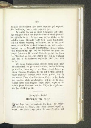 Zwanzigstes Kapitel Unerwartete Hilfe