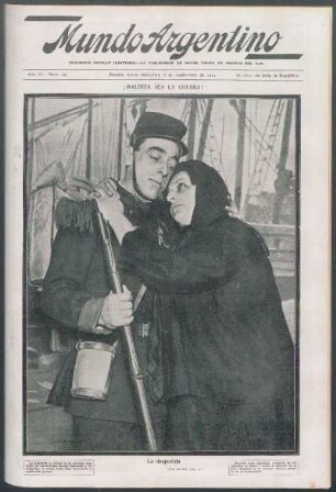 ¡Maldita sea la guerra! [Fotografía] : La despedida