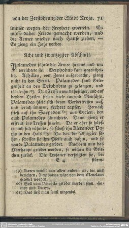 Acht und zwanzigster Abschnitt