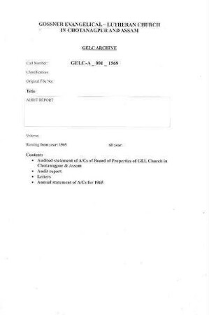 AUDIT REPORT
