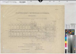 Arnsberg, Regierungshauptgebäude, Erweiterungsbau, Erdgeschoss, Grundriss