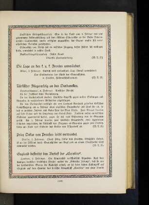 Prinz Oskar von Preußen leicht verwundet.