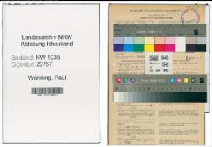 Entnazifizierung Paul Wenning , geb. 25.01.1914 (Bauingenieur)
