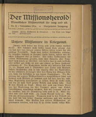 Nr. 11, November 1914