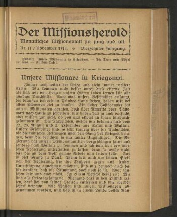 Nr. 11, November 1914