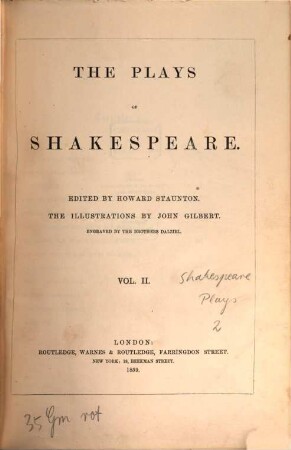 The plays of Shakespeare, 2