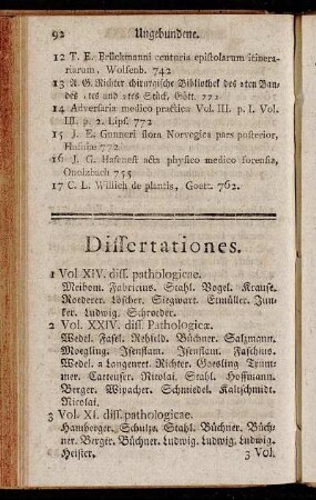 Dissertationes.