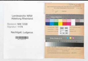 Entnazifizierung Ludgerus Nachtigall , geb. 15.09.1921 (Landwirtschaftsfachmann)