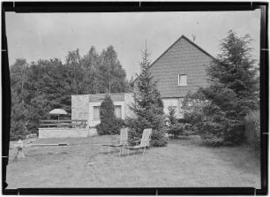 Kurort Rathen. Ferienheim Weimar Haus mit Veranda