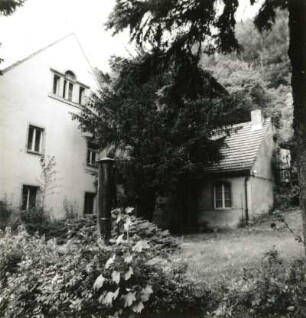 Stadt Wehlen-Zeichen, Nr. 90. Wohnhaus (2. H. 19. Jh.), Hinterhaus und Nebengebäude