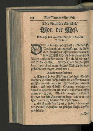 Der Neundte Artickel/