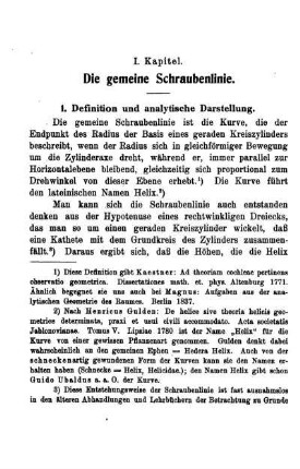 1. Definition und analytische Darstellung.