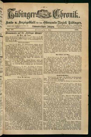 1. Mai (Nro. 101) - 6. Mai (Nro. 105)