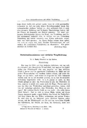 Sozialeudämonismus und sittliche Verpflichtung