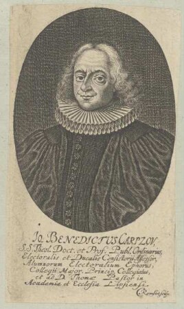 Bildnis des Jo. Benedictus Carpzov