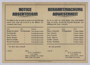 "Bekanntmachung"