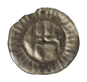 Münze, Hohlpfennig, Mitte 15. Jh
