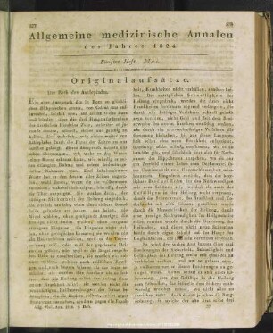 Fünftes Heft. Mai