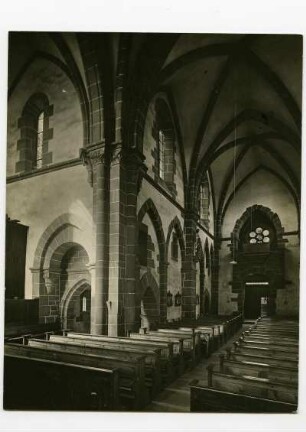 ehem. Klosterkirche, Innenraum, Ansicht gegen Westen