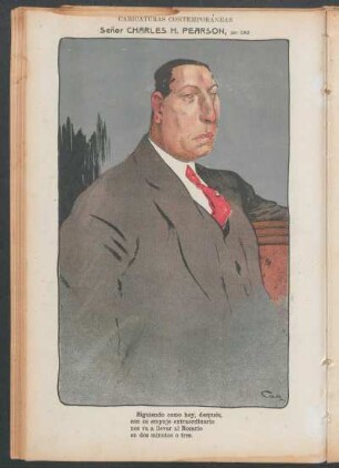 Señor Charles H. Pearson : Cariaturas contemporáneas
