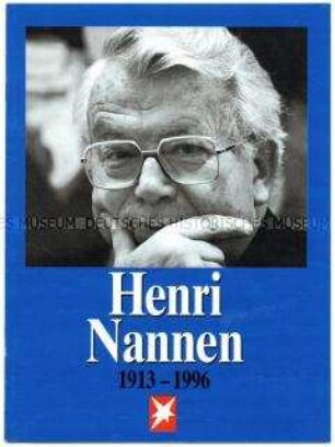 Sonderdruck des "stern" zum Tod von Henri Nannen