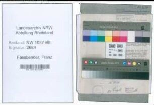 Entnazifizierung Franz Fassbender , geb. 19.05.1893 (Steuerinspektor)