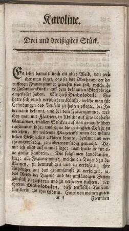 Drei und dreißigstes Stück.