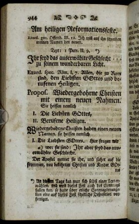 Am heiligen Reformationsfeste.