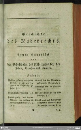 Geschichte des Näherrechts