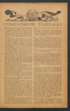 Comentarios teatrales