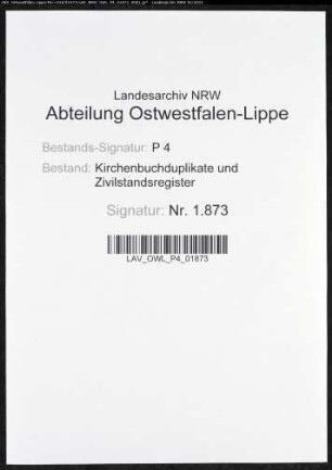 Kirchenbuchduplikat der katholischen Gemeinde Hellinghausen (GHT 1830). (Gemeinde: Hellinghausen, katholische Gemeinde)