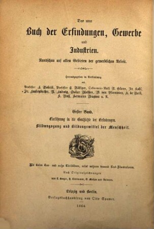 Das neue Buch der Erfindungen, Gewerbe und Industrien : Rundschau auf allen Gebieten der gewerblichen Arbeit. 1