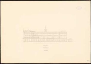 Städtisches Gymnasium, Frankfurt/Main: Seitenansicht