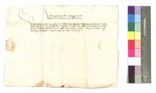 Schreiben Markgraf Jakob von Baden an Kraft von Hohenlohe.