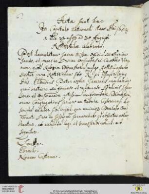 Text der Statuten