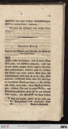 Zweiter Brief