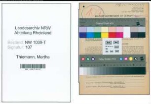 Entnazifizierung Martha Thiemann , geb. 17.07.1873 ()