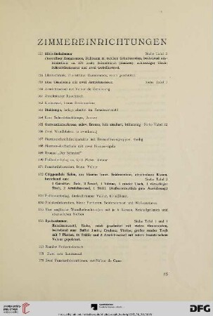 Zimmereinrichtungen (Nr. 157-203)